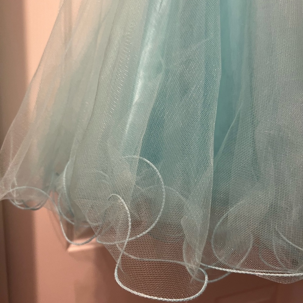 Teal blue semi-formal dress